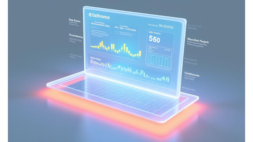 Interactive dashboard displaying personalized wellness metrics, music recommendations, and tailored daily routines, all harmoniously integrated.