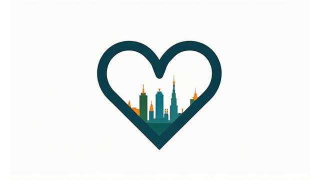 Stylized icon combining a music note, a heart, and the Atlanta skyline, representing community wellness in the city.
